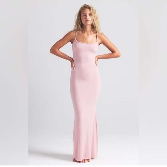 SKIMS Dresses & Skirts - SKIMS Elegant Maxi Dress - Soft Pink